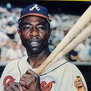 1991 Swell Baseball Greats Hank Aaron #102 Atlanta Braves OF Baseball Card NM